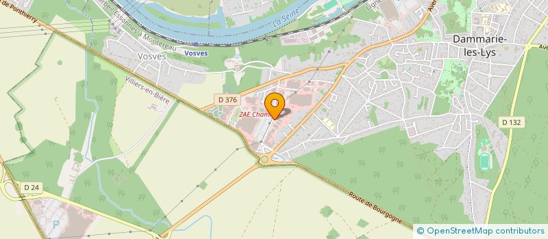 localisation de l'entreprise LES LYS 385 à DAMMARIE-LES-LYS