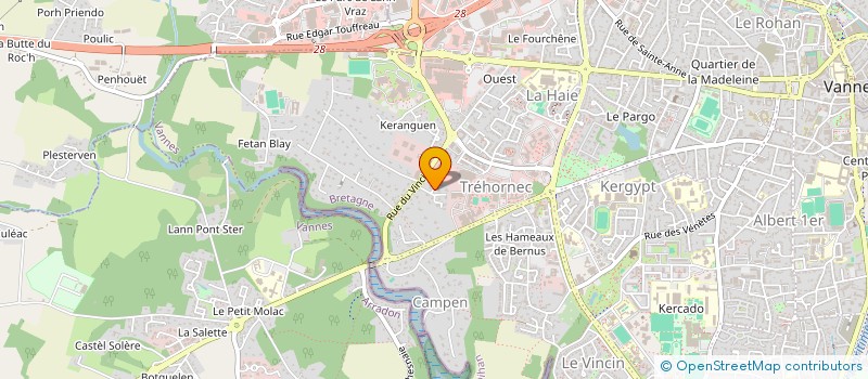 localisation de l'entreprise LES LYS à VANNES