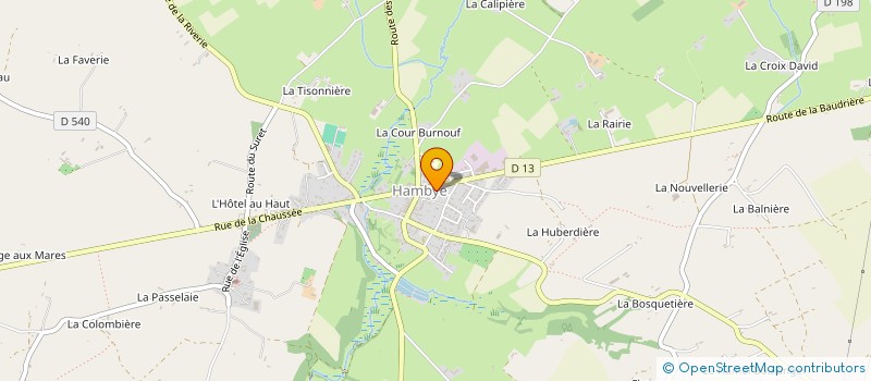 localisation de l'entreprise LES LYS  HAMBYE