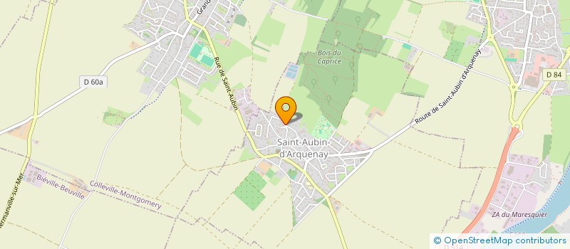 localisation de l'entreprise LES LYS  SAINT-AUBIN-D'ARQUENAY