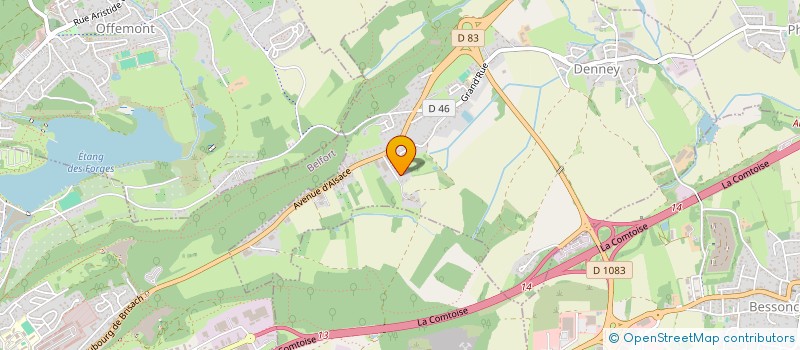 localisation de l'entreprise LES LYS  DENNEY