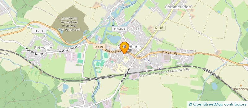 localisation de l'entreprise LES LYS  BALLERSDORF