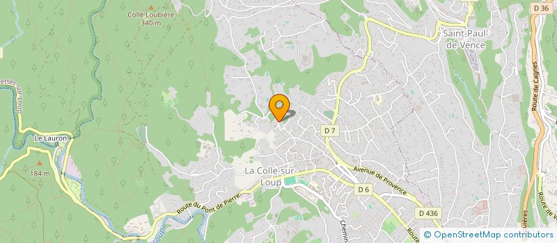 localisation de l'entreprise LES LYS  LA COLLE-SUR-LOUP