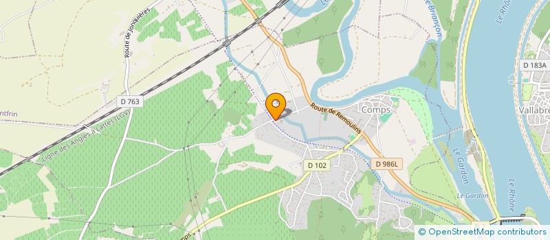 localisation de l'entreprise LES LYS  COMPS