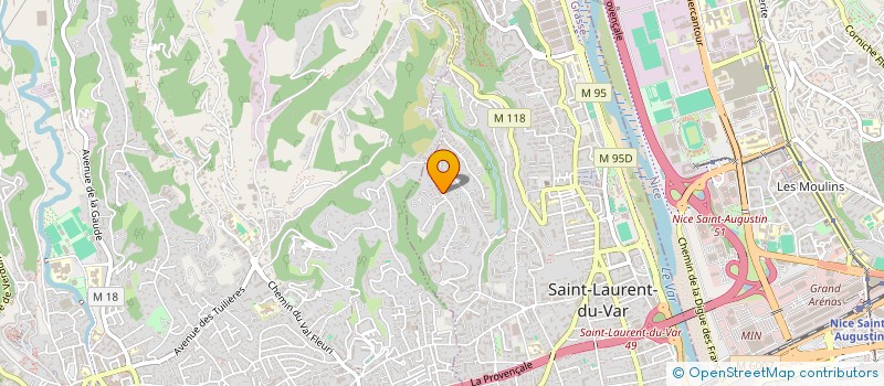 localisation de l'entreprise LES LYS à SAINT-LAURENT-DU-VAR