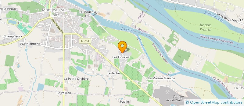 localisation de l'entreprise LES LYS  MAUGES-SUR-LOIRE