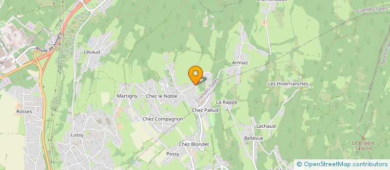 localisation de l'entreprise LES LYS  CRANVES-SALES