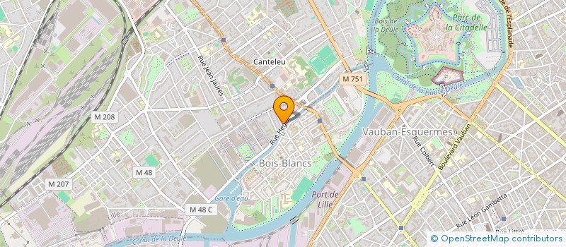 localisation de l'entreprise LES LYS à LILLE