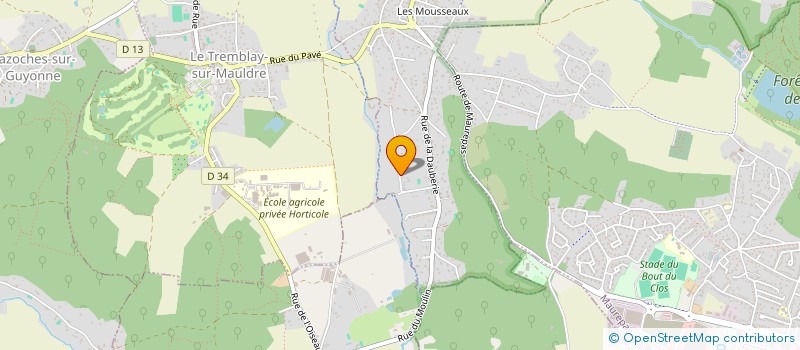 localisation de l'entreprise LES LYS  JOUARS-PONTCHARTRAIN