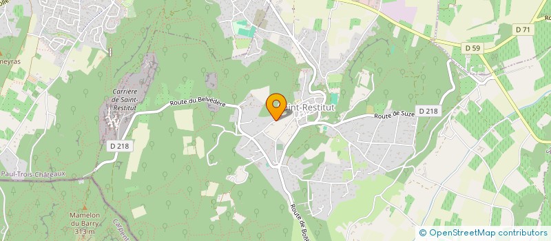 localisation de l'entreprise LES LYS  SAINT-RESTITUT