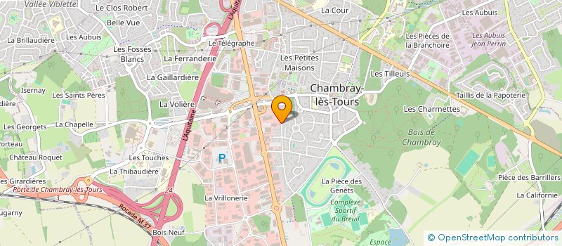 localisation de l'entreprise LES LYS  CHAMBRAY-LES-TOURS