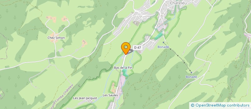 localisation de l'entreprise LES LYS  GRAND'COMBE CHATELEU