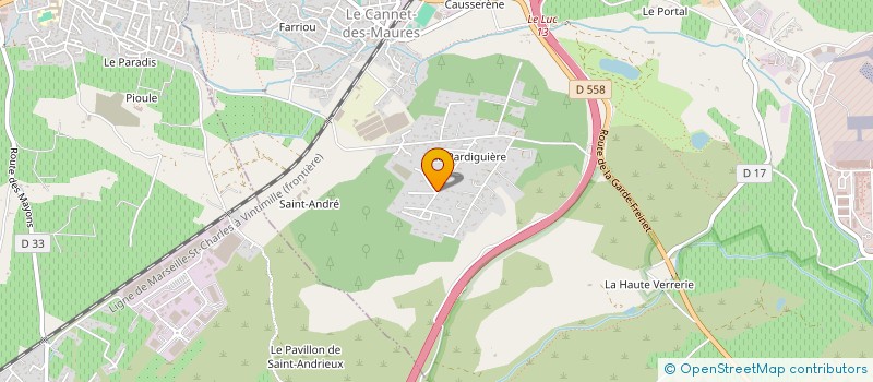 localisation de l'entreprise LES LYS  LE CANNET-DES-MAURES