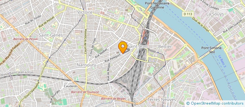 localisation de l'entreprise LES LYS  BORDEAUX