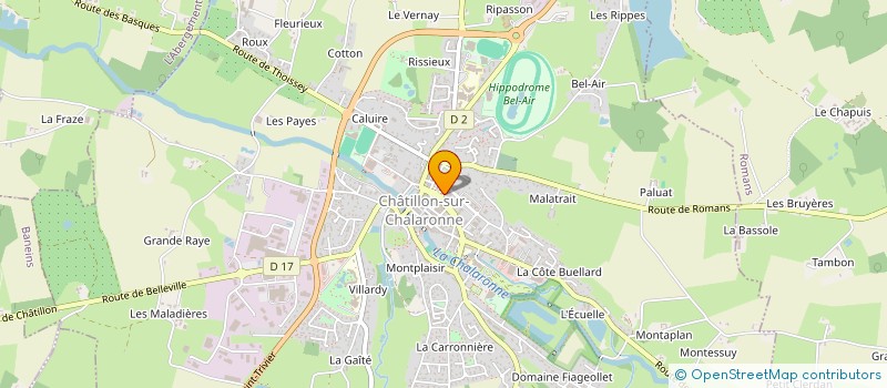 localisation de l'entreprise LES LYS  CHATILLON-SUR-CHALARONNE