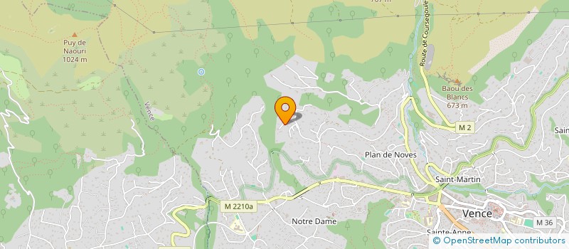 localisation de l'entreprise LES LYS  VENCE