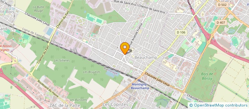 localisation de l'entreprise LES LYS DE BEAUCHAMP  BEAUCHAMP