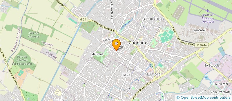 localisation de l'entreprise LES M 3 S  CUGNAUX