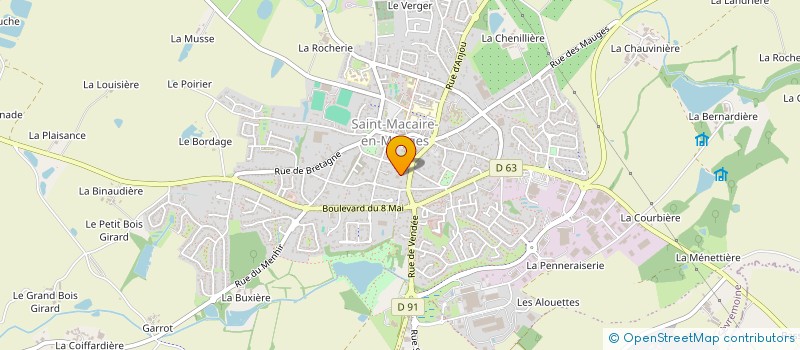 localisation de l'entreprise LES MACARIDES à SEVREMOINE