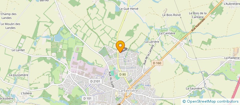 localisation de l'entreprise LES MACHAONS & ASSOCIES à LA FERRIERE