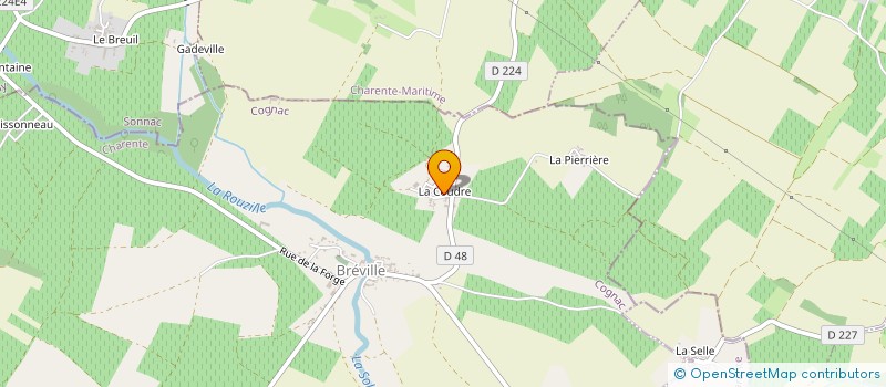 localisation de l'entreprise LES MACHINES A COUDRE à BREVILLE