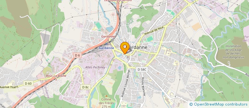 localisation de l'entreprise LES MACHINES A COUDRE DE PROVENCE à GARDANNE