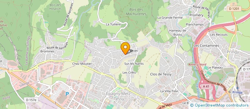 localisation de l'entreprise LES MACHURETTES  EPAGNY METZ-TESSY