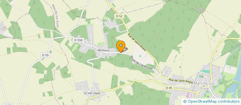 localisation de l'entreprise LES - MACONNERIE COUVERTURE  MARCILLY-SUR-EURE