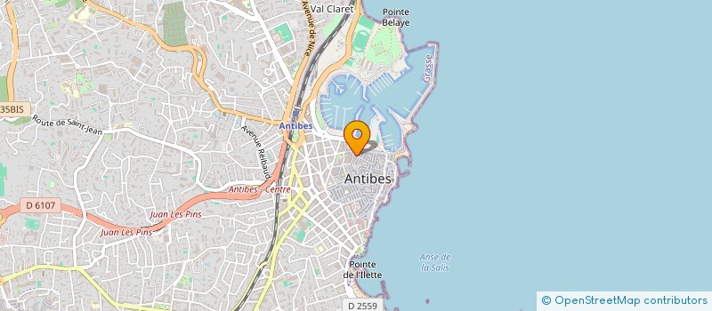localisation de l'entreprise LES MACONNEURS à ANTIBES