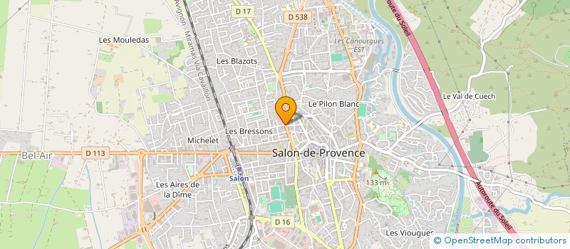localisation de l'entreprise LES MACONNIERS à SALON-DE-PROVENCE
