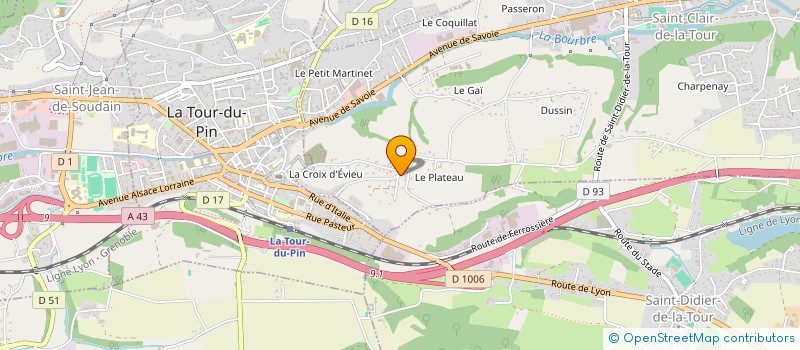 localisation de l'entreprise LES MACONS 92 à SAINT-CLAIR-DE-LA-TOUR