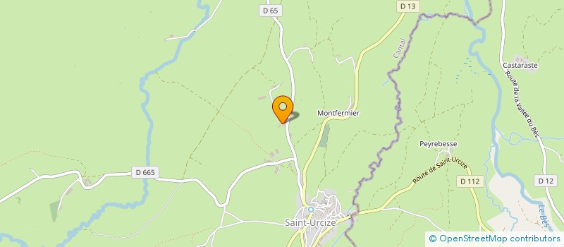 localisation de l'entreprise LES MACONS DE L'AUBRAC à SAINT-URCIZE