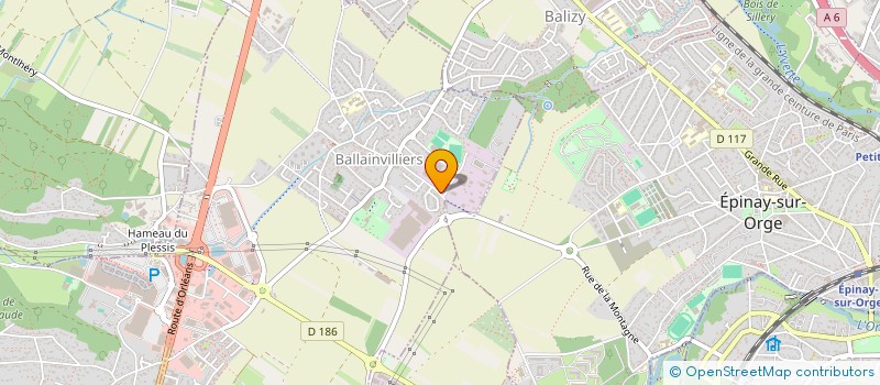 localisation de l'entreprise LES MACONS DE L'ESSONNES à BALLAINVILLIERS