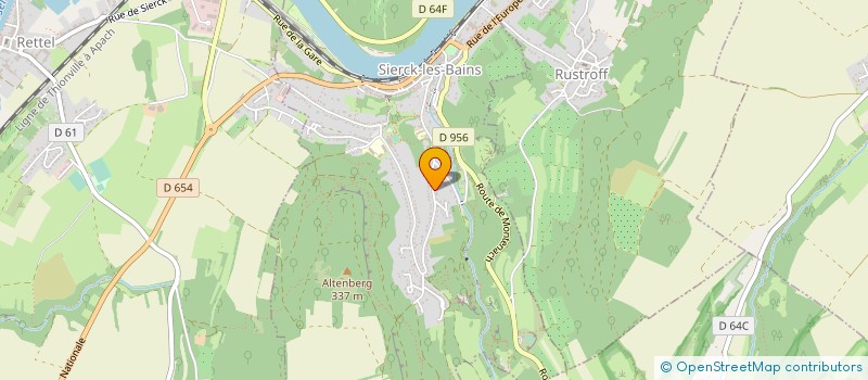 localisation de l'entreprise LES MACONS DE L EST à KERLING-LES-SIERCK
