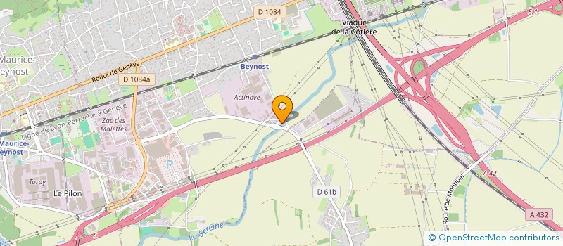 localisation de l'entreprise LES MACONS DE LA COTIERE à BEYNOST