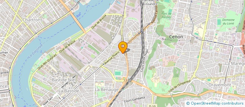 localisation de l'entreprise LES MACONS DE LA GIRONDE  BORDEAUX