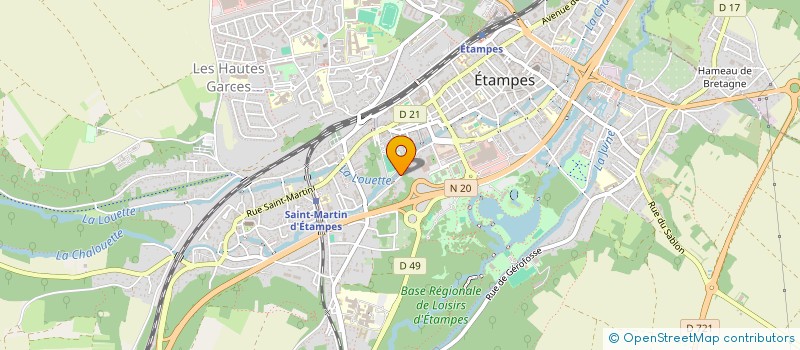 localisation de l'entreprise LES MACONS DE LA VALLEE à ETAMPES