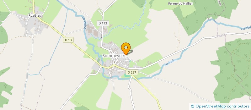 localisation de l'entreprise LES MACONS DE LA VOIRE à SOMMEVOIRE