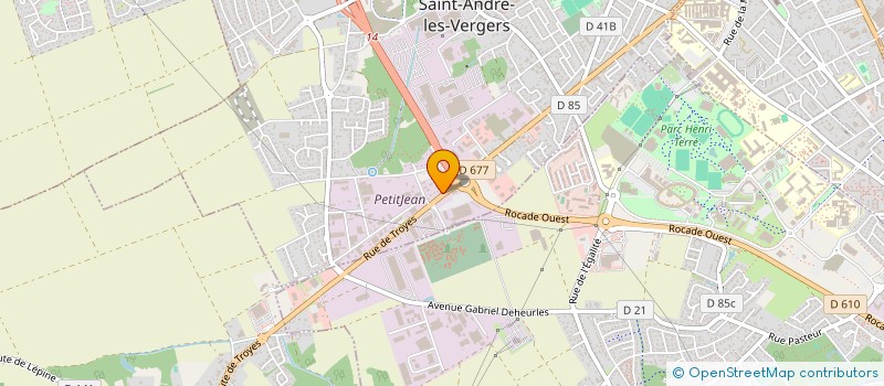 localisation de l'entreprise LES MACONS DE TROYES à SAINT-ANDRE-LES-VERGERS