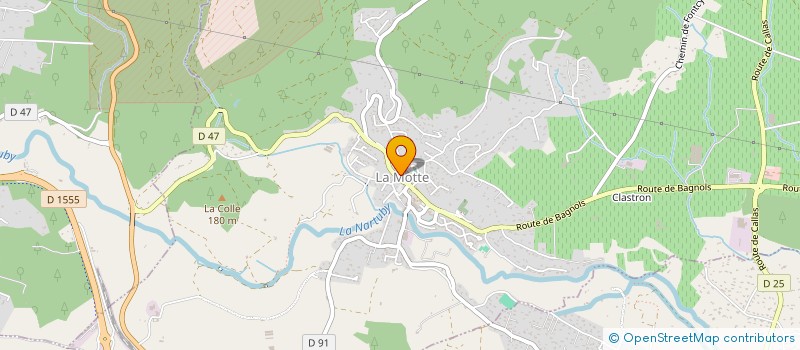 localisation de l'entreprise LES MACONS DU VAR à LA MOTTE