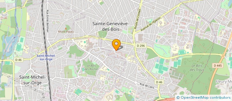 localisation de l'entreprise LES MACONS ESSONNIENS à SAINTE-GENEVIEVE-DES-BOIS