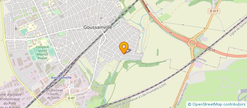 localisation de l'entreprise LES MACONS FRANCILIENS à GOUSSAINVILLE