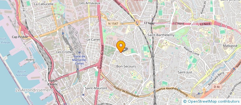 localisation de l'entreprise LES MACONS PHOCEENS à MARSEILLE