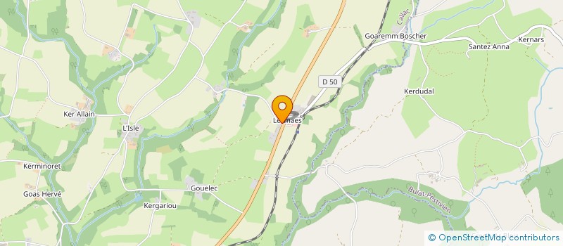 localisation de l'entreprise LES MAES  CALLAC