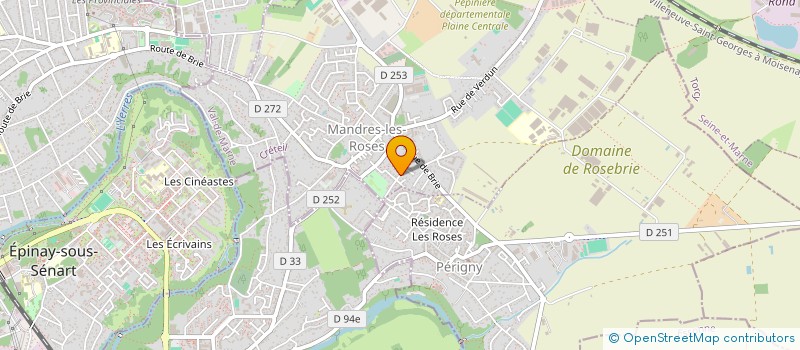 localisation de l'entreprise LES MAGAS  MANDRES-LES-ROSES