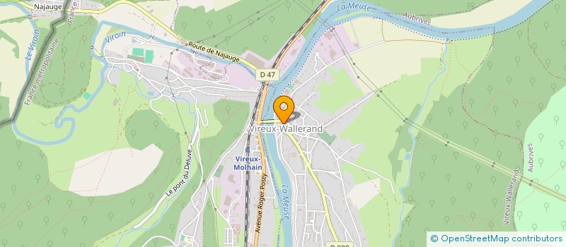 localisation de l'entreprise LES MAGASINS REUNIS à AUBRIVES