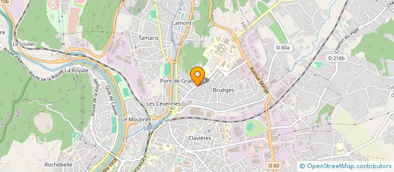 localisation de l'entreprise LES MAGNANARELLES  ALES