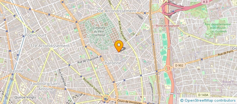 localisation de l'entreprise LES MAGNIFIQUES  PARIS