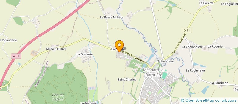 localisation de l'entreprise LES MAGNILS à CHANTONNAY