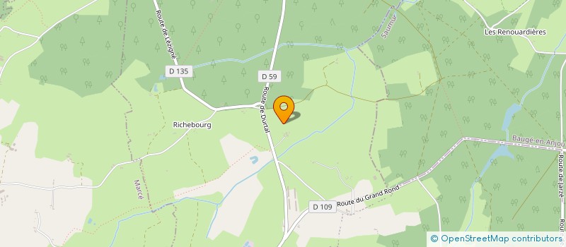 localisation de l'entreprise LES MAGNIOLAS DE CORNE  LOIRE-AUTHION